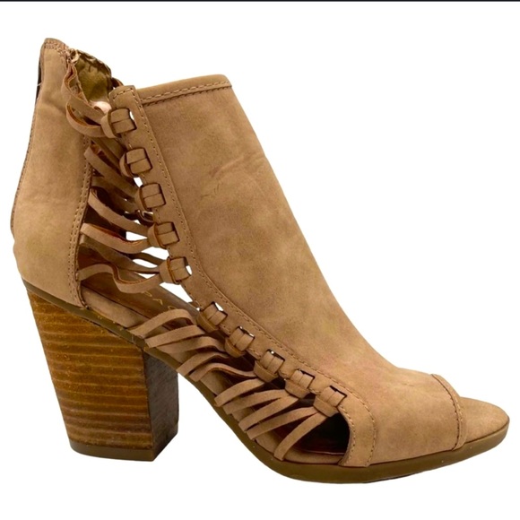 Rampage boogie peep toe heels. Size 7. GUC. - Picture 1 of 5